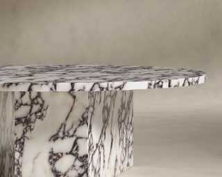 Romlulus Coffee Table - Low - Viola Marble Romlulus Coffee Table - Low - Viola Marble