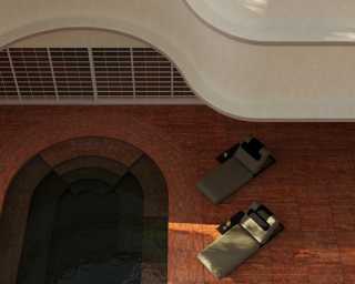 Florian Outdoor Lounger in Fresco 