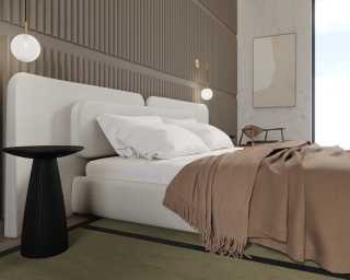 Angelo Bed Scene - Gallus Coffee Table - Black Concrete