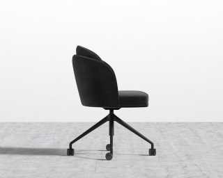 Angelo Office Chair - Plush Velvet - Black