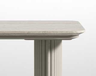 Athena Desk 63 - Alabaster - Travertine Athena Desk 63 - Alabaster - Travertine
