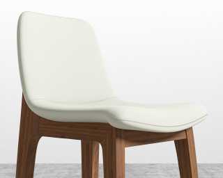 Aubrey Barstool - Monaco Cream - Walnut Stain
