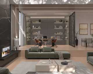 Berllin Modular Sectional Scene in Sage 