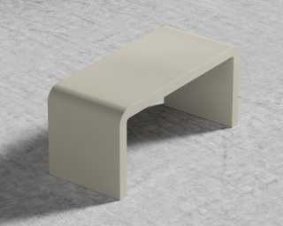Cascadia Desk - 63" - Alabaster Cascadia Desk - 63" - Alabaster