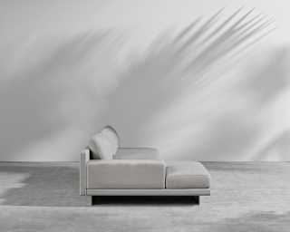 Dresden Outdoor Sectional Sofa - Encino - Black Pietra Ceramic