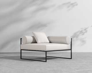 Everett Outdoor Right Corner - Palisades - Black