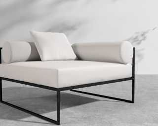 Everett Outdoor Right Corner - Palisades - Black