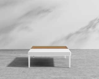Outdoor Francis Coffee Table - White Frame