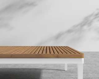 Francis End Table - White