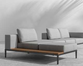 Francis Outdoor Modular - Black Frame - Encino