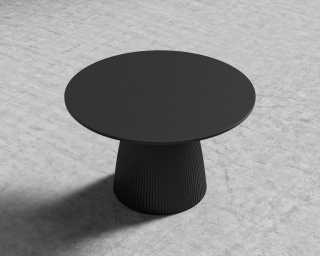 Gallus Dining Table - Black Concrete - 48"