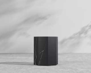 Leia Outdoor Side Table – Black Pietra Ceramic Leia Outdoor Side Table – Black Pietra Ceramic