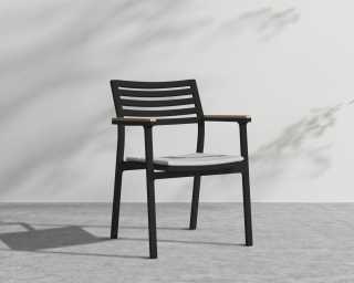 Linnea Dining Chair - Black Frame, Encino