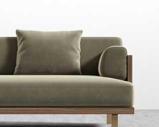 Maria Sofa - Plush Velvet - Olive Green