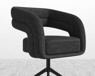 Mia Dining Chair - Chatou Boucle - Caviar