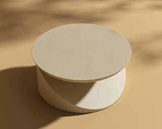Ophira Coffee Table - Ivory Waxed