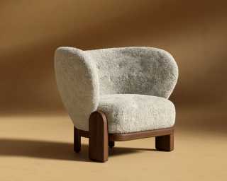 Pallas_Lounge_Chair_Shearling - Almond Pallas_Lounge_Chair_Shearling - Almond