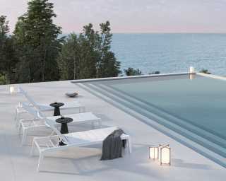 Gallus Side Table Outdoor Scene 