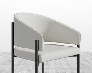 Solana Dining Chair - Modern Felt - Alesund - Black