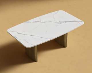 Solana_Dining_Table_White_Calacatta_Ceramic_Brass Solana_Dining_Table_White_Calacatta_Ceramic_Brass