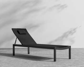 Spencer Outdoor Lounger - Black