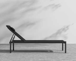 Spencer Outdoor Lounger - Black