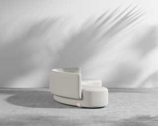 Tano Outdoor Curved Modular Sofa - Palisades - White