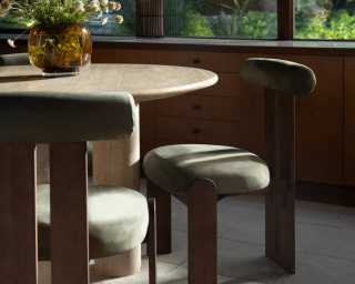 Tola dining chair in sage 