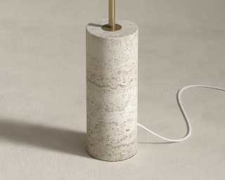 Uma Floor Lamp - Travertine