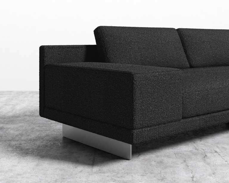 Dresden Armrest - Chatou Boucle - Caviar