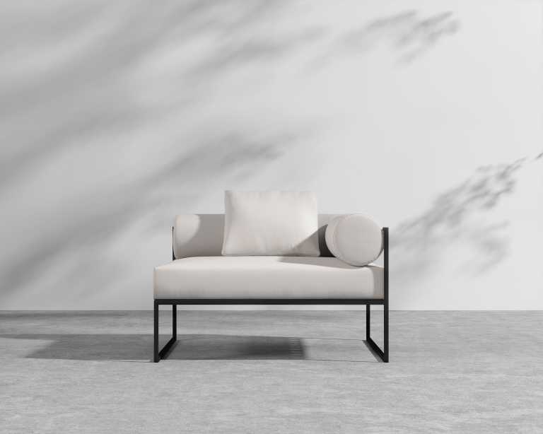 Everett Outdoor Right Corner - Palisades - Black