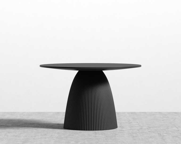 Gallus Dining Table - Black Concrete - 48"