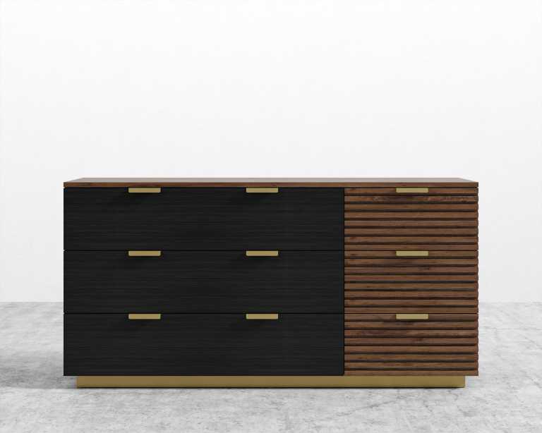 Georgio Wide Dresser - Walnut-stained