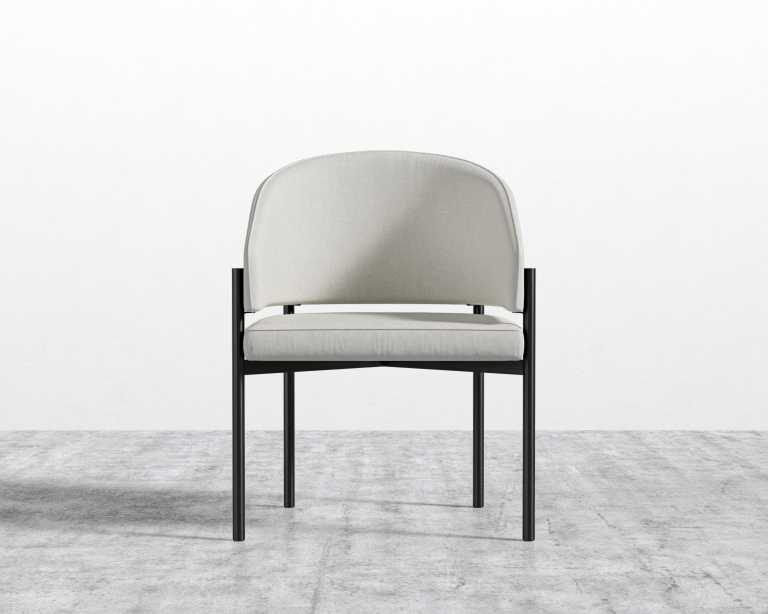 Solana Dining Chair - Modern Felt - Alesund - Black