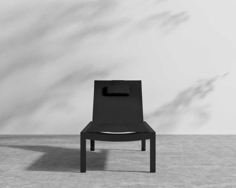 Spencer Outdoor Lounger - Black