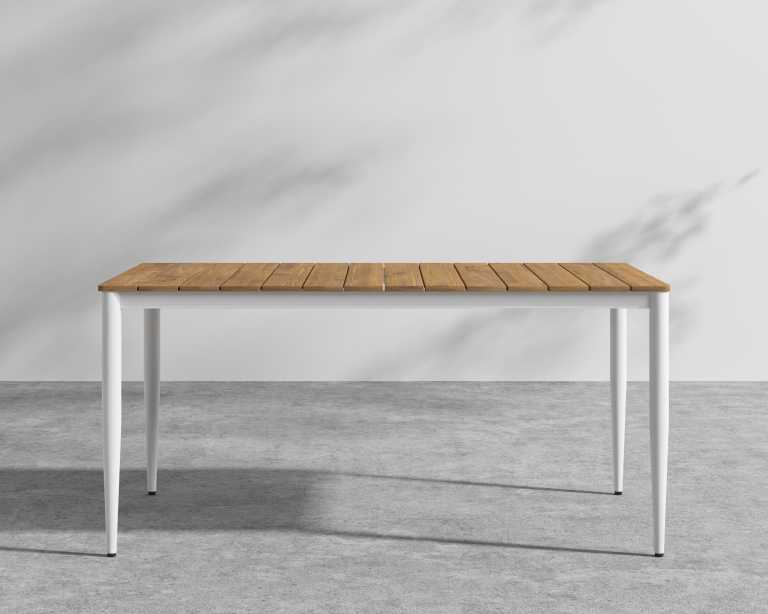 Spencer Outdoor Dining Table - White Frame 